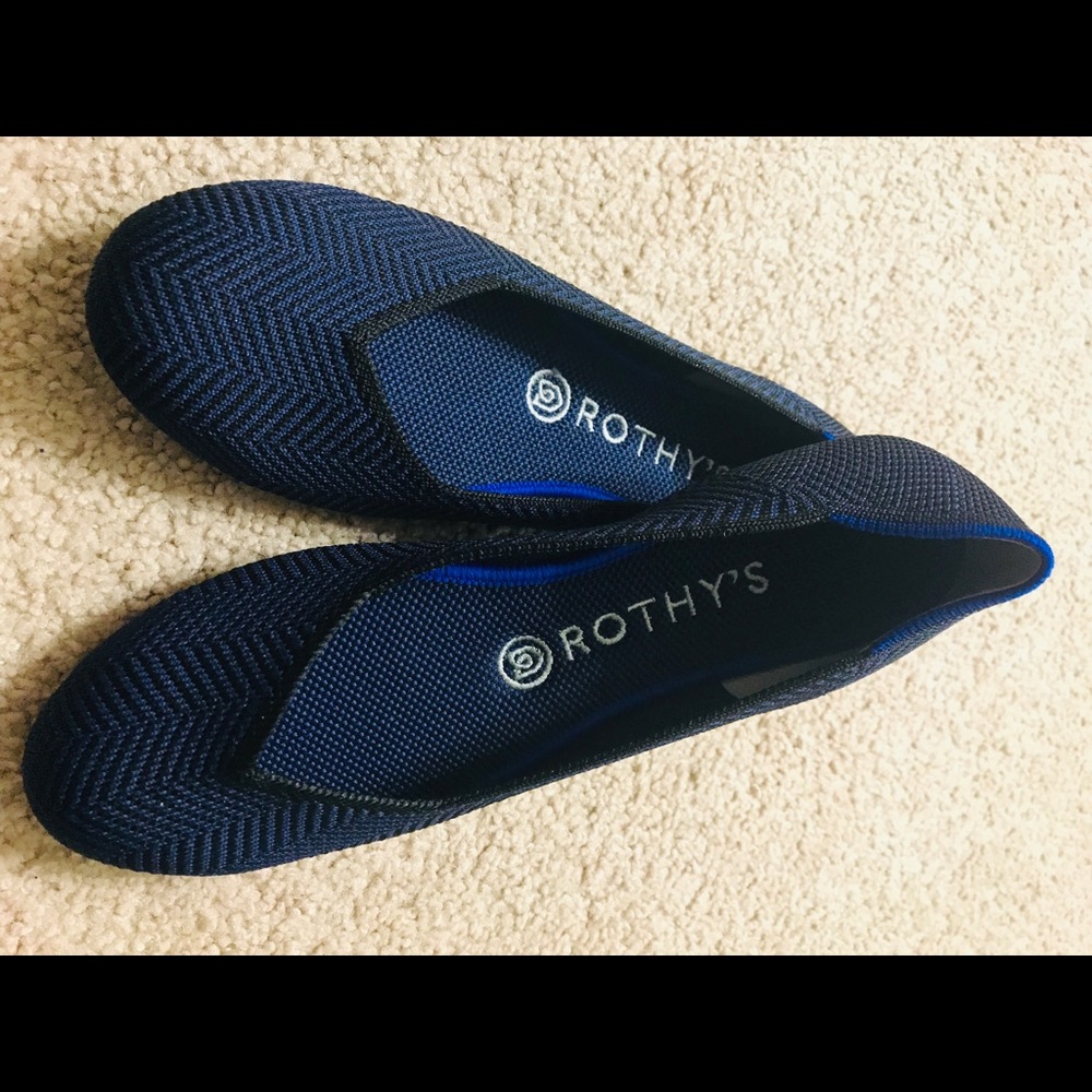 Rothy’s Retired Midnight Metallic Herringbone 7.5